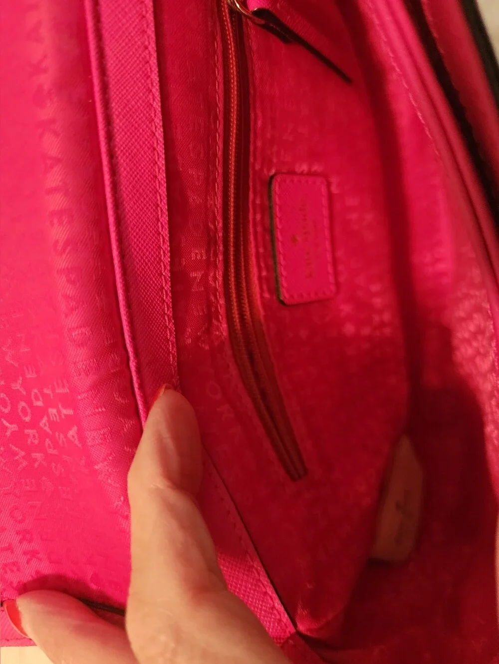Kate Spade Hot Pink Crossbody Flap Bag Gold Hardware Barbie Mobwife Bold